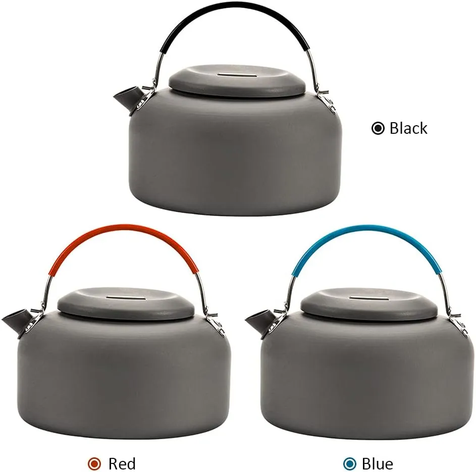 0.8L/1.4L Weight Aluminum Teapot Kettle Coffee Pot for Camping Hiking Backpacking