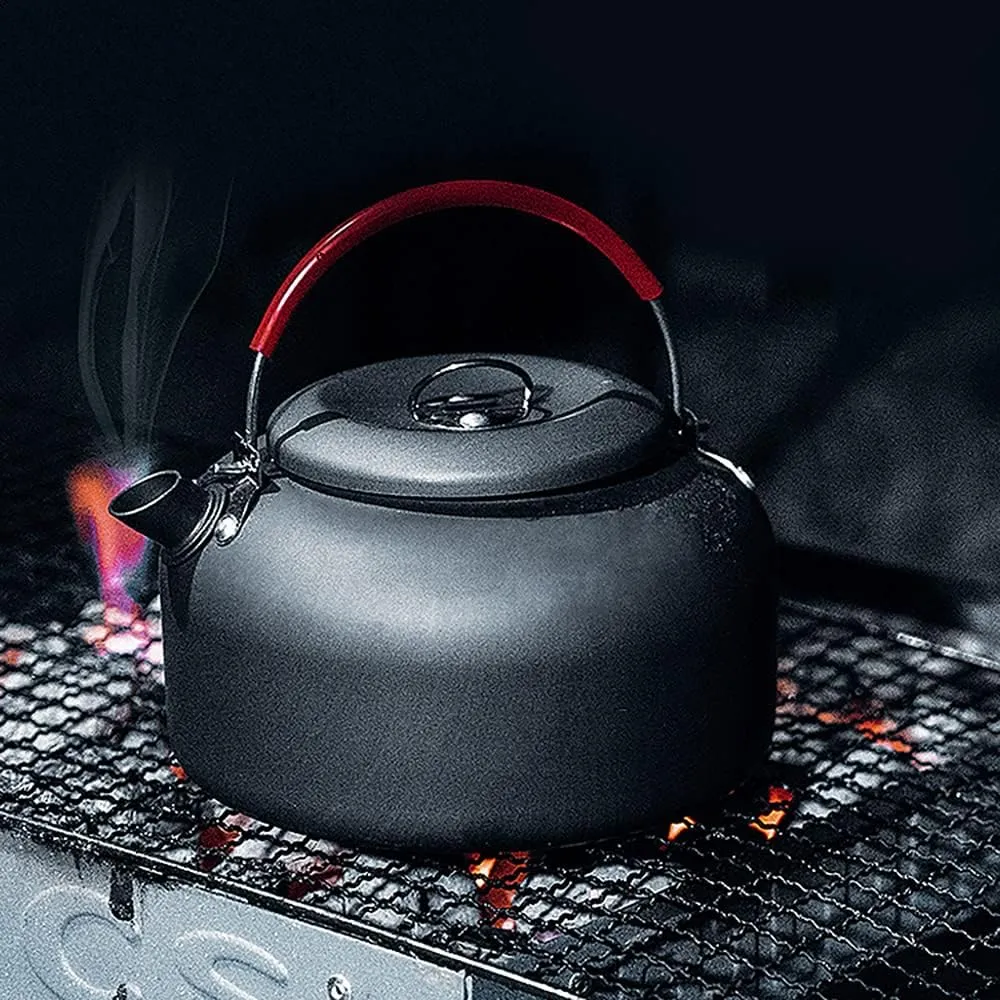 0.8L/1.4L Weight Aluminum Teapot Kettle Coffee Pot for Camping Hiking Backpacking