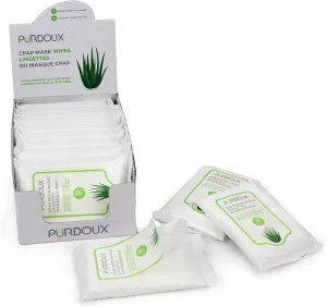 100% Cotton CPAP Mask Wipes Travel Box Unscented with Aloe Vera (70 Wipes)-CPAP Supplies, CPAP Accessories, CPAP Cleaning Supplies for CPAP Machine