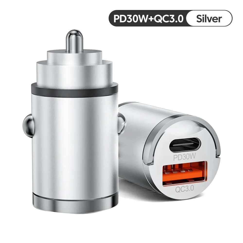 100W Car Charger PD Fast Charging/QC3.0, USB Type C for iPhone