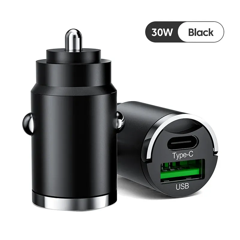 100W Car Charger PD Fast Charging/QC3.0, USB Type C for iPhone