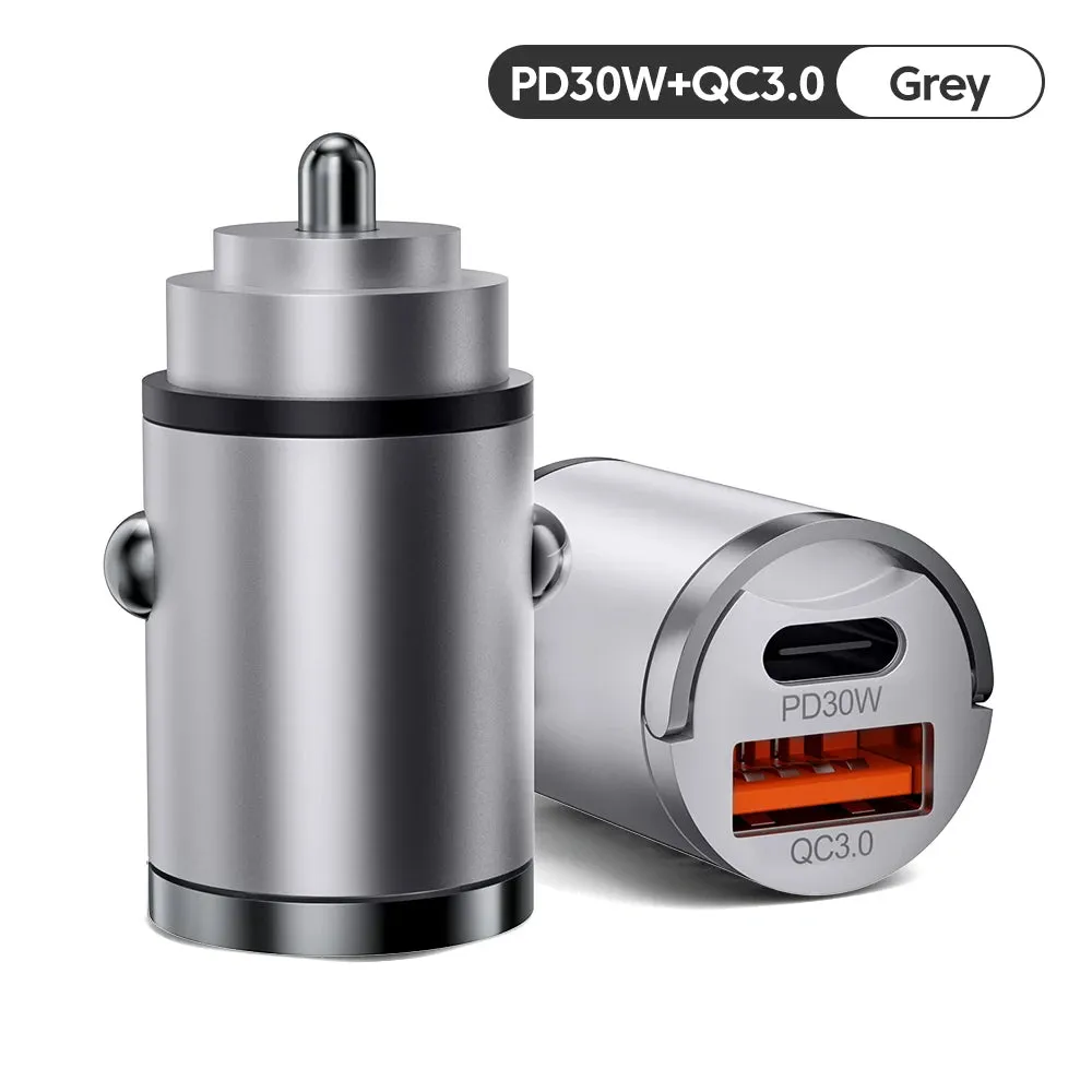 100W Car Charger PD Fast Charging/QC3.0, USB Type C for iPhone