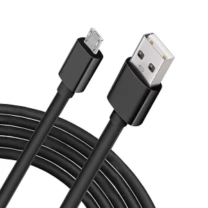 10FT Black Micro Replacement USB Cable for Sol Republic Tracks Air Wireless