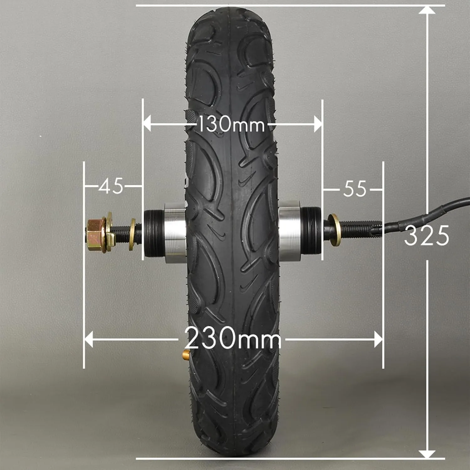 12 inch Electric Scooter Hub Motor Wheel 48V 500W Wheel Motor Brushless Gearless Hub Motor E Scooter Conversion Kits 30H Magnet (12inch 48V500W)