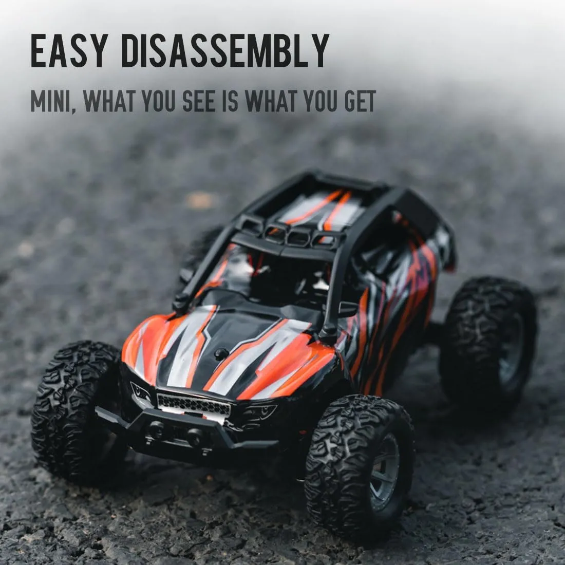 1/32 2.4G RC Mini Electric Drift Off-Road Vehicle Model Halloween Surprising Gift, Remote Control Rock Crawler (RTR Version)