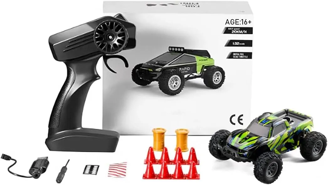 1/32 2.4G RC Mini Electric Drift Off-Road Vehicle Model Halloween Surprising Gift, Remote Control Rock Crawler (RTR Version)