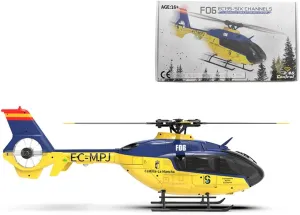 1/36 Scale Remote Control Helicopter, 2.4G 6CH RC 3D/6G Aircraft, YU Xiang EC-135 Direct Drive Brushless Helicopter (RTF Version/Mode 1)