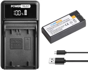 1400mAh 3.6V NP-FC11 NP-FC10 Battery and LED USB Charger for Sony DSC-P2, P3, P5, P7, P8, P9, P10, V1 Cameras