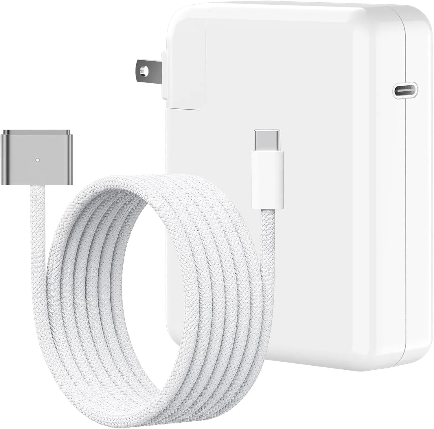 140W USB-c Power Adapter Charger for Mac Book Pro 14 16 inch 2021 2023 M1 M2, Mac Book Air 13 15 inch M2 M3 2022 2023 2024, 6.6 FT Braided Magnetic USB-c to Mag 3 Cable LED Indicator