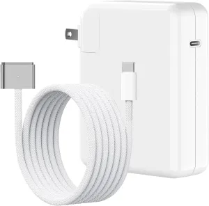 140W USB-c Power Adapter Charger for Mac Book Pro 14 16 inch 2021 2023 M1 M2, Mac Book Air 13 15 inch M2 M3 2022 2023 2024, 6.6 FT Braided Magnetic USB-c to Mag 3 Cable LED Indicator