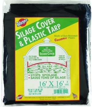 16x16 Black Tarp/Silo Cap