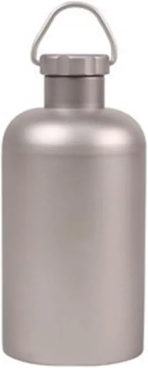 1PC Outdoor Pure Titanium Small-diameter Kettle 400ML Portable Single-layer Kettle