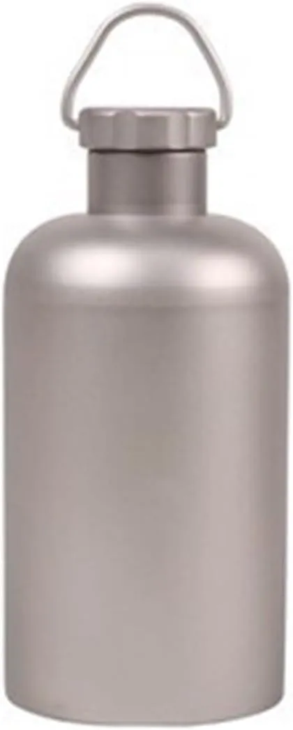1PC Outdoor Pure Titanium Small-diameter Kettle 400ML Portable Single-layer Kettle