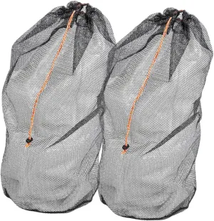 2-pack Camping Sleep Bag Holder Mesh Storage Bag for Backpacking Travel Drawstring Stuff Sack for Blankets Quilts