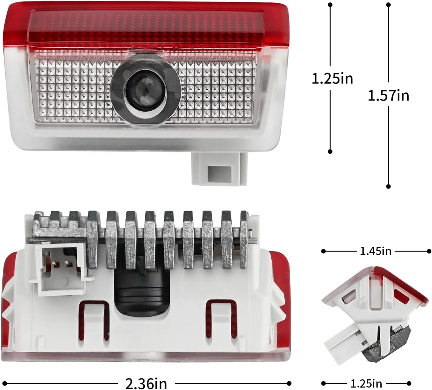 2 Pcs Non-Fading Door Light Logo, Projector Welcome Lamp Door Light Puddle lights Kit Compatible with Accessories A B C E M G GL GLA GLC GLE GLS CLASS 4dr W205 W213 W176 W166 (A/C/E/GLA/GLC/GLE/GLS)