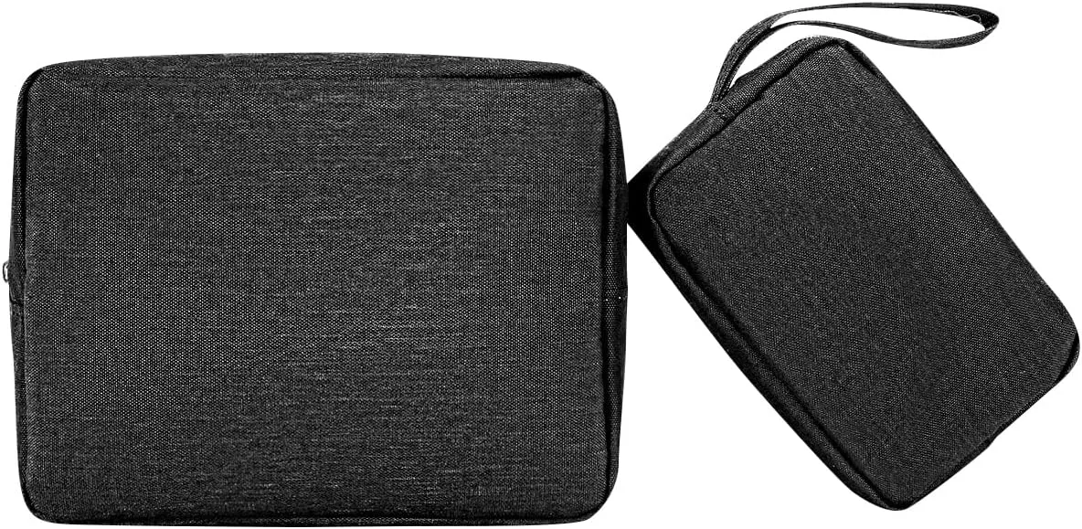 2 Pieces Small Zippered Pouch, Portable Electronics Organizer, Toiletry Carry Bag Mini Cosmetic Makeup Bag, Coin Purse Wallet, Make up Case for Purse,Storage Bag Travel Accessories, Small Packing Cube