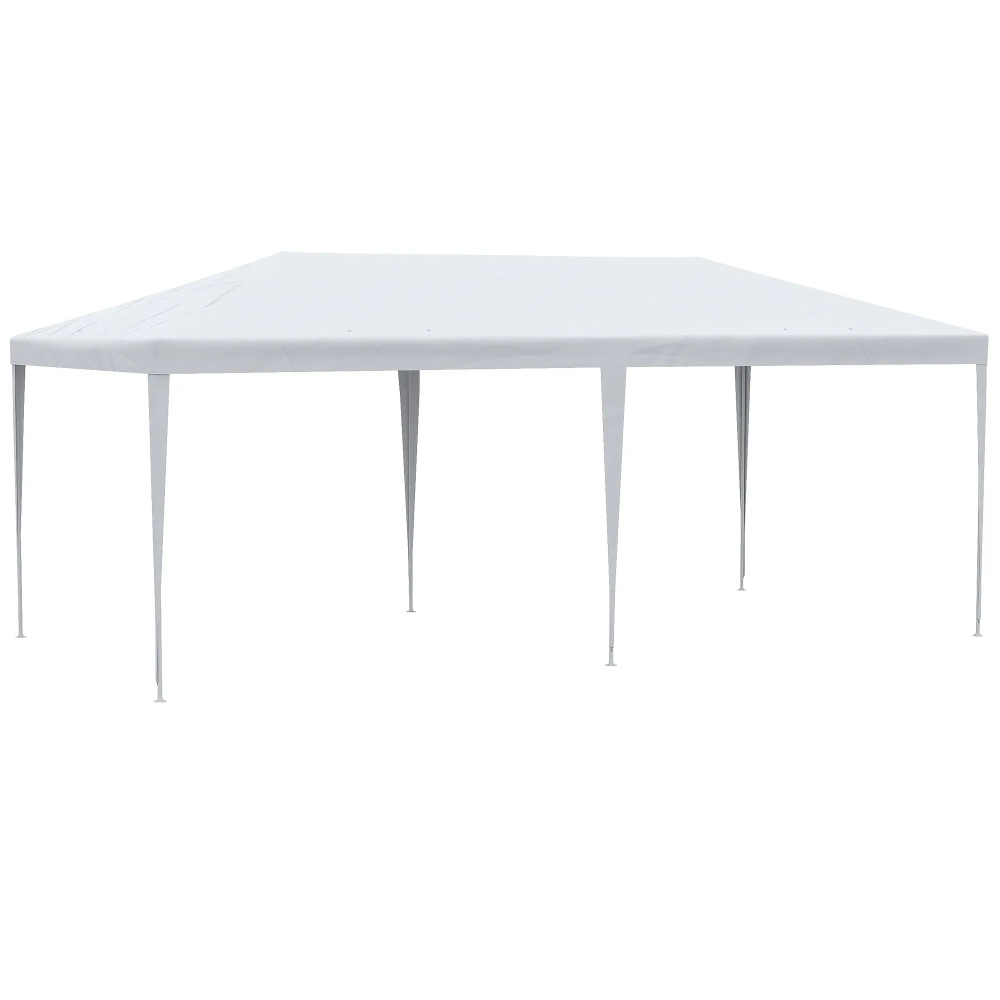 20' x 10' Gazebo Canopy Party Tent, Removable Side Walls, Outdoor Events, White
