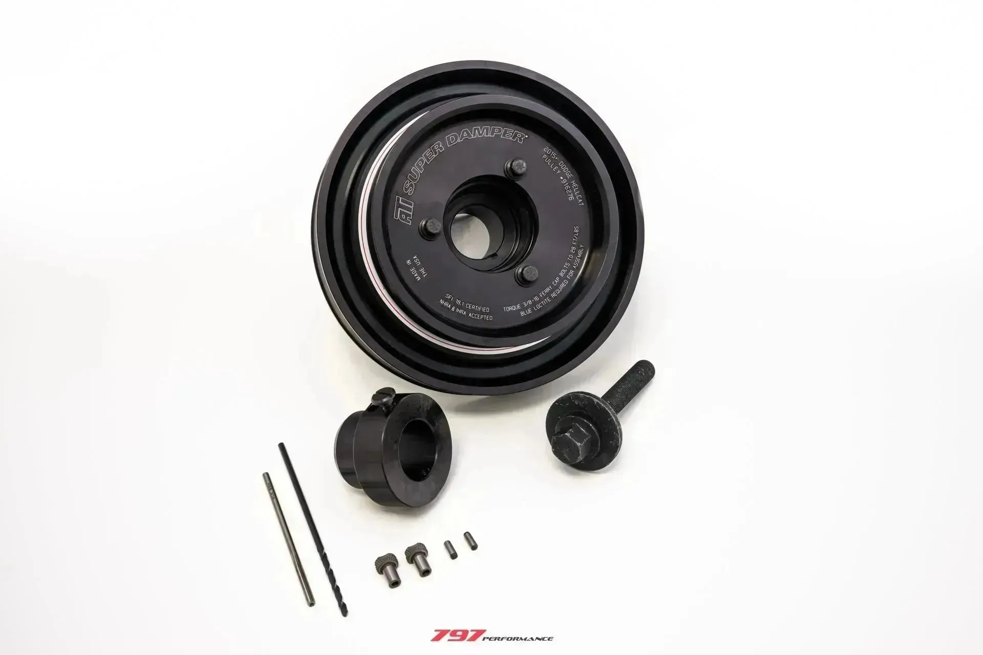 2015-2023 Dodge Charger/Challenger Hellcat 6.2L ATI Damper W/ Pin Kit & Upgraded Crank Bolt