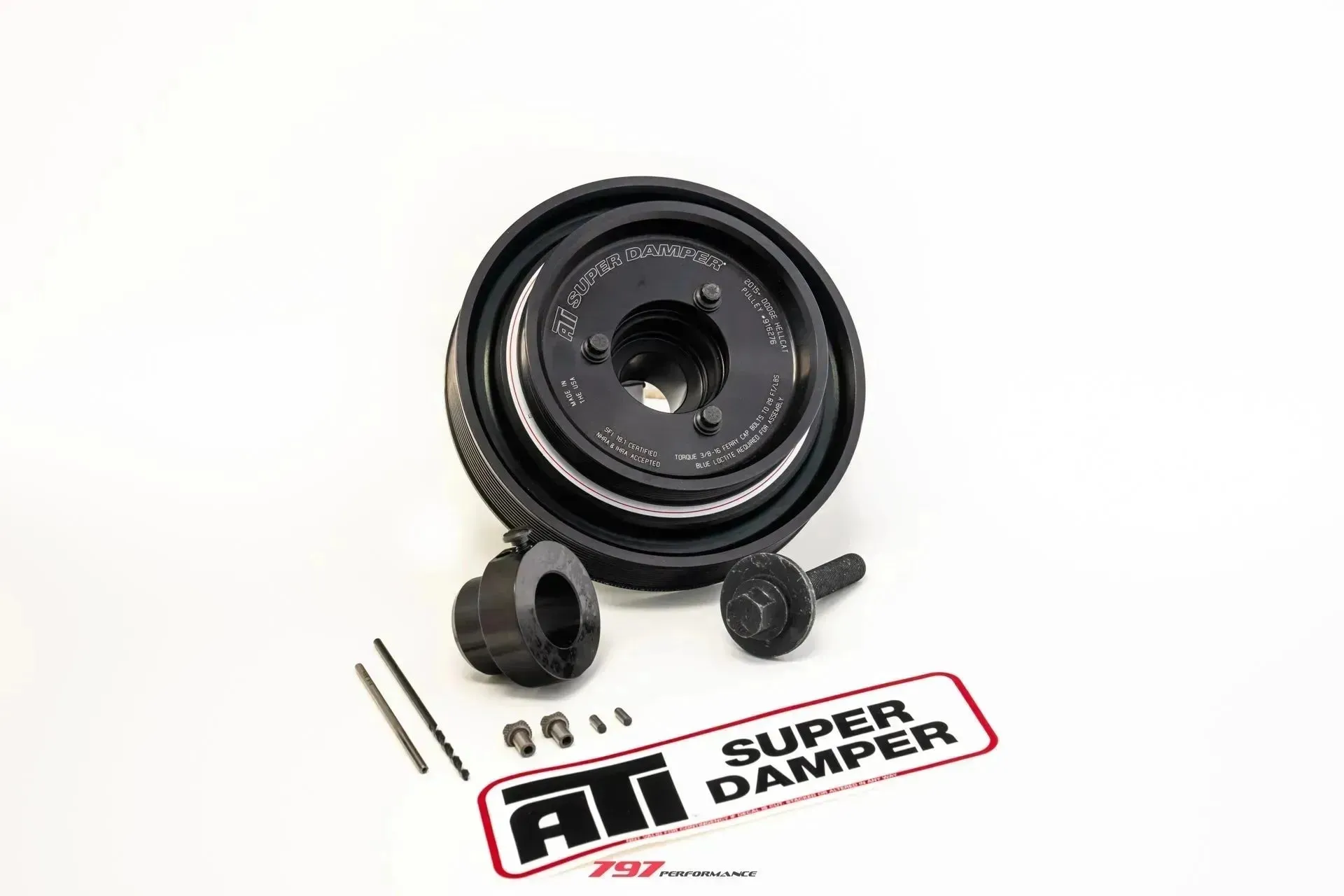 2015-2023 Dodge Charger/Challenger Hellcat 6.2L ATI Damper W/ Pin Kit & Upgraded Crank Bolt
