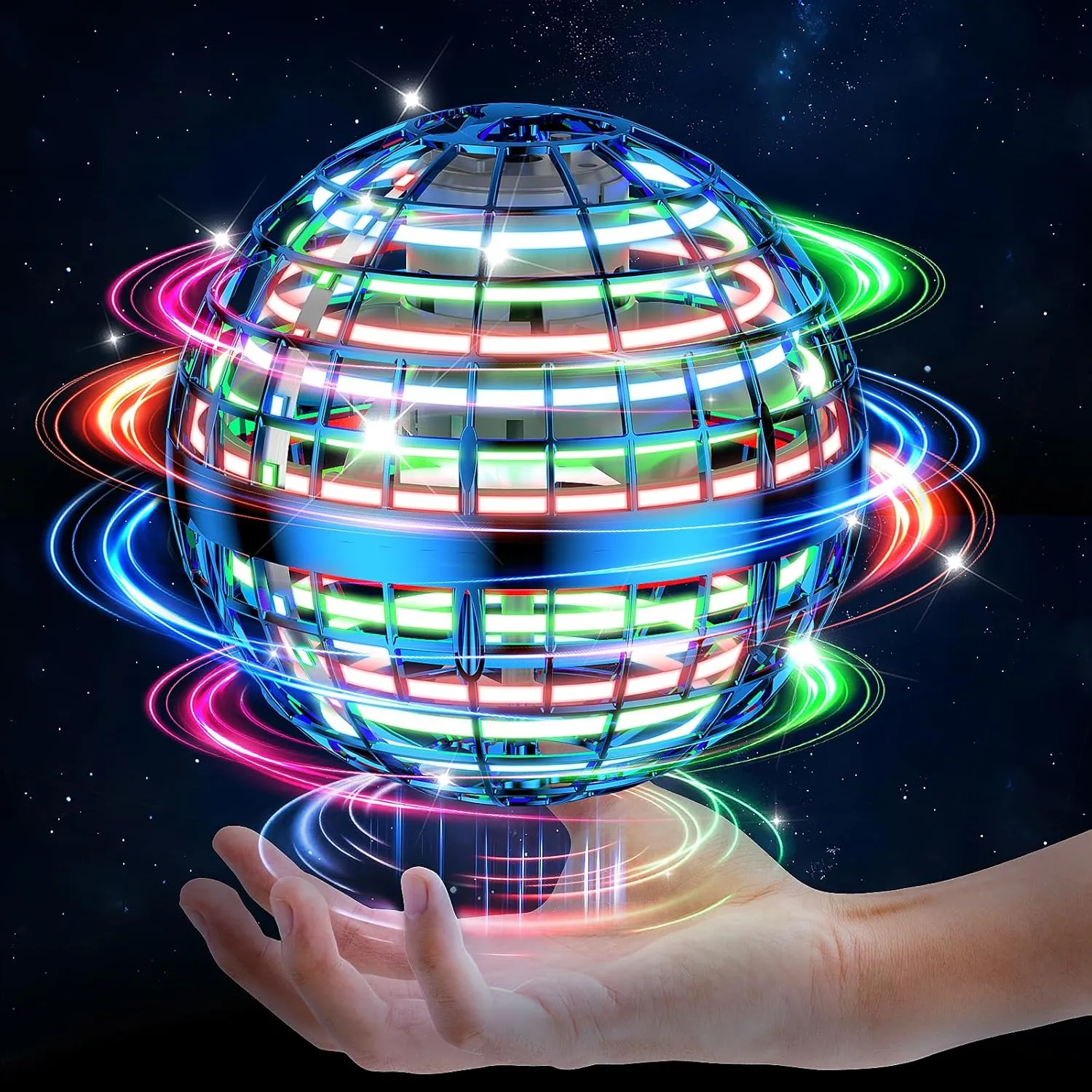 2025 AI Flying Orb Ball Toys, Galaxy Cosmic Globe Boomerang Hover Ball, Hand Drone Orbit, Galactic Fidget Spinning, Birthday Cool Stuff for 6 7 8 9 10  Year Old Boys Girls Teens Outdoor