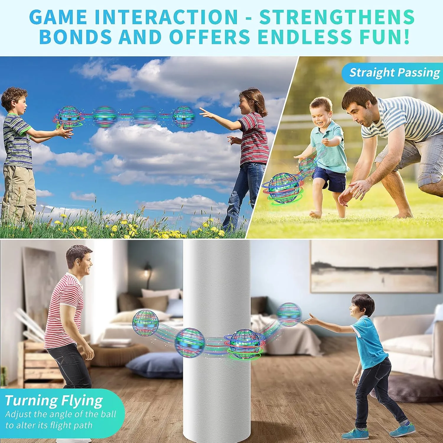 2025 AI Flying Orb Ball Toys, Galaxy Cosmic Globe Boomerang Hover Ball, Hand Drone Orbit, Galactic Fidget Spinning, Birthday Cool Stuff for 6 7 8 9 10  Year Old Boys Girls Teens Outdoor