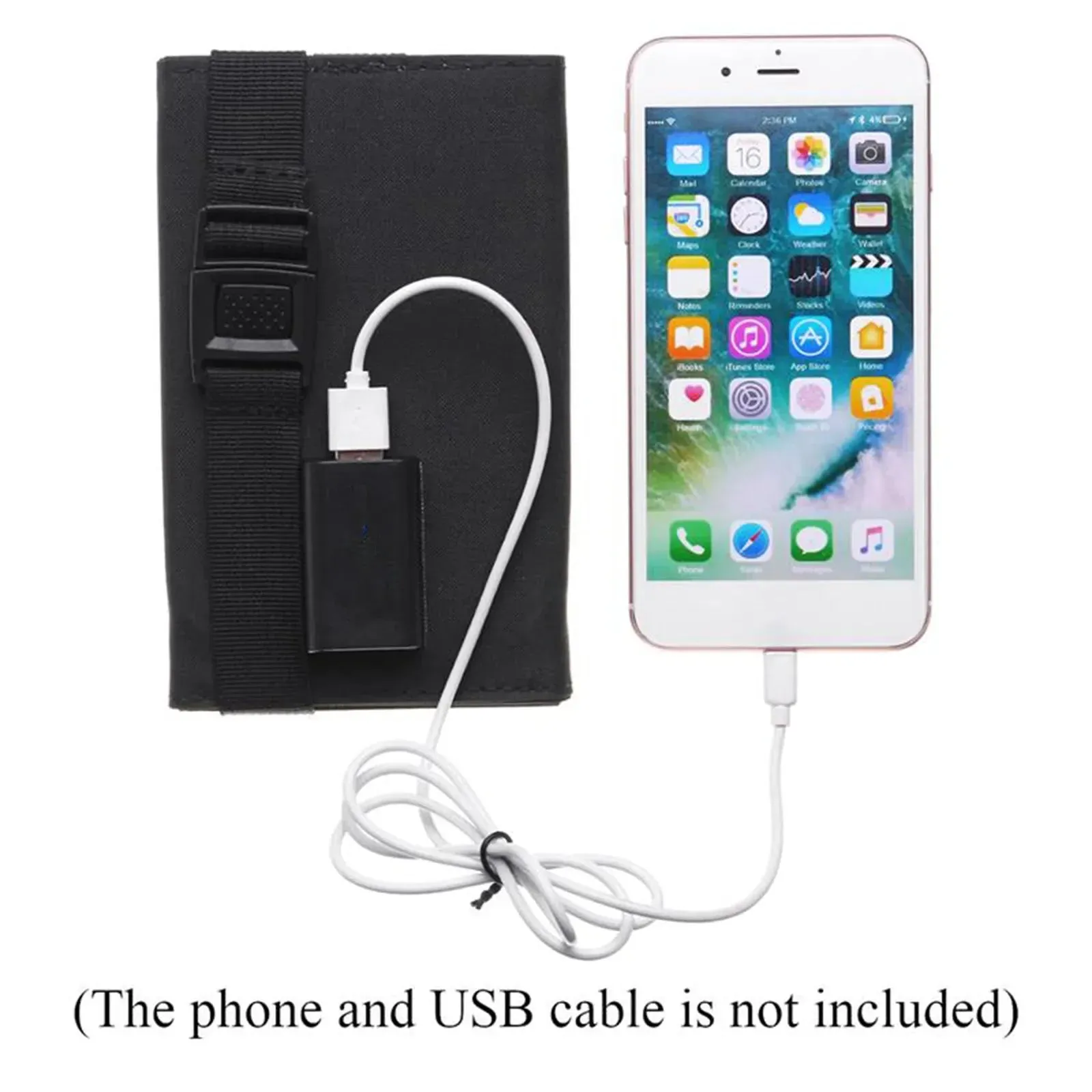 20W 5V Foldable USB Solar Panel Battery Charger for Camping and Hiking