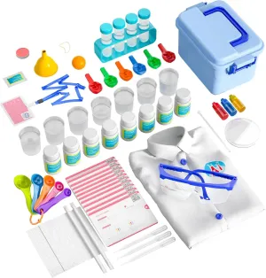 240  Lab Experiments Science Kit for Kids Boys 4-6-8-12, STEM Educational Scientific Toys for Boys Girls with Lab Coat, Goggle & Storage Box, Chemistry Set Birthday for Kids Boys Girls