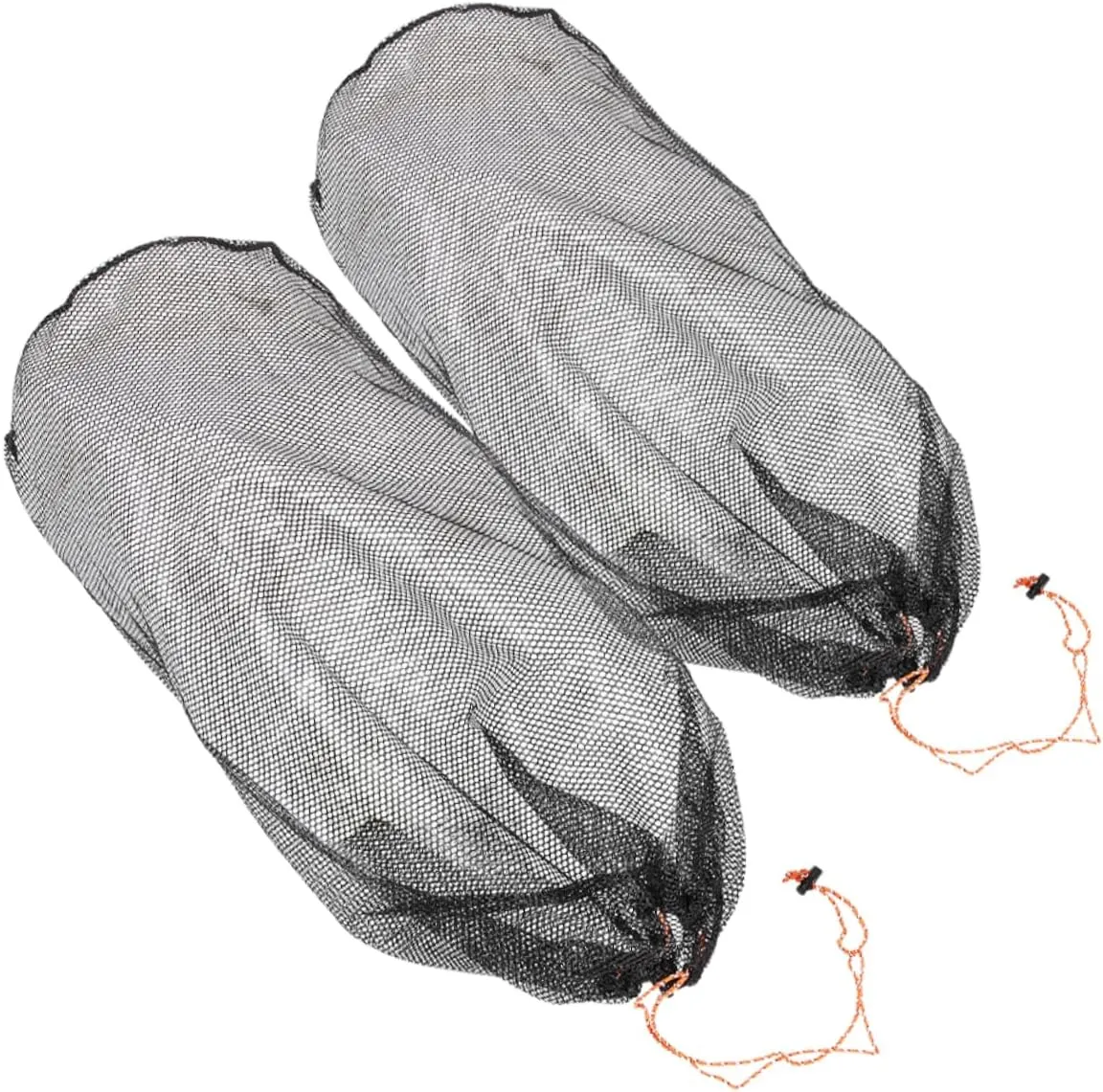 2pcs Stuff Sacks Portable Mesh Organizer for Camping Travel Breathable Drawstring Storage Bags for Blankets Quilts Capacity Lightweight Design