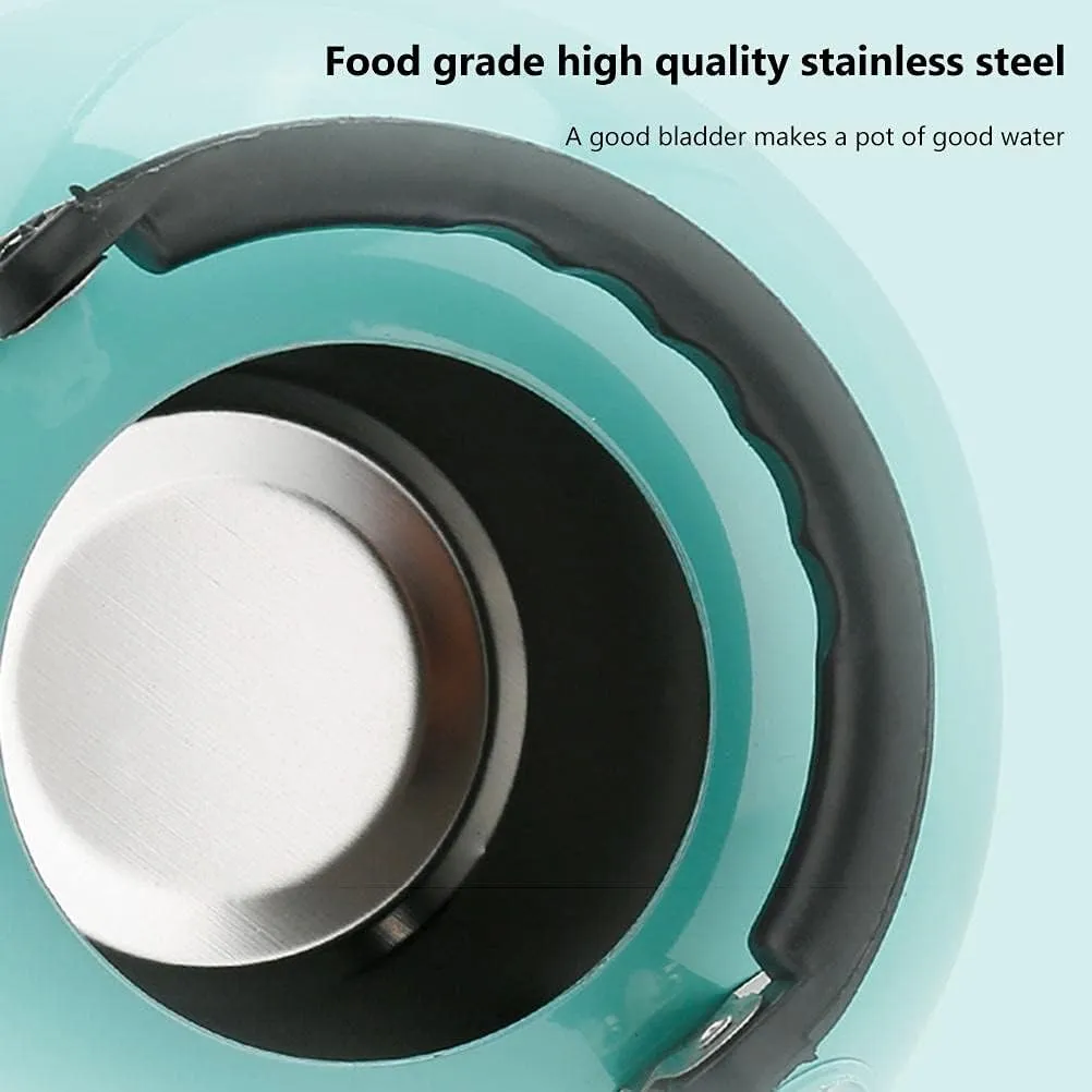 3L Tea Kettle, Stainless Steel Whistles Camping Bottle, Lightweight Teapot for Camping Trips Hiking Cooking Barbecue