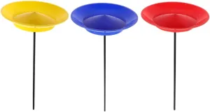 3Pcs Circus Juggling Plates with Rods Precision Balanced Spinning Discs for Skill Development for Team Performances Sports Events and Sensory Integration Training