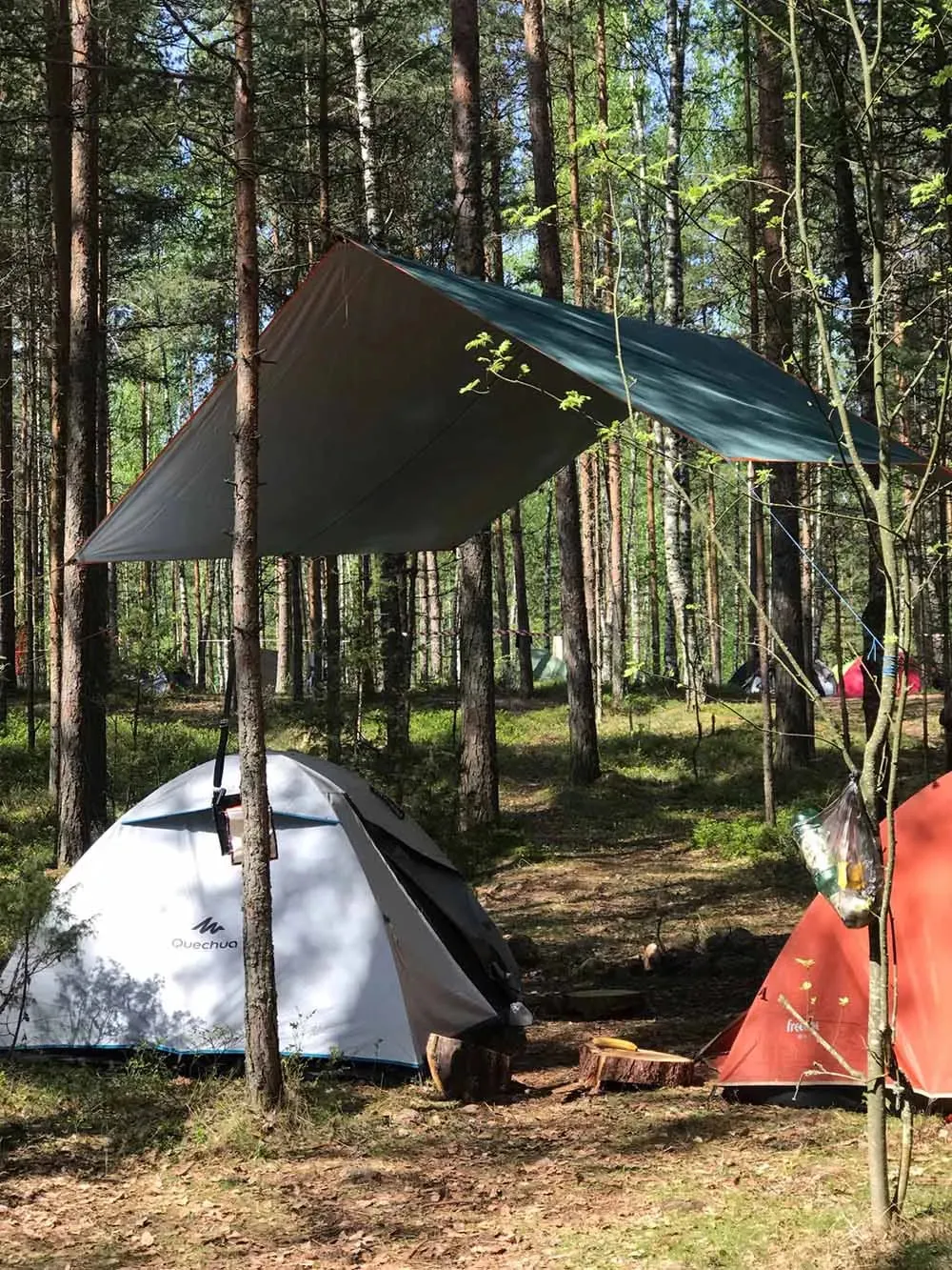 3x3m/4x3m Waterproof Tarp Tent Shade Ultralight Garden Canopy Sunshade Outdoor Camping Awning Tourist Beach Sun Shelter