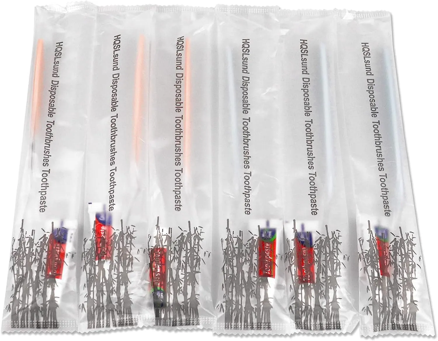 50 Pack Disposable Toothbrushes with Toothpaste, Individually Wrapped Disposable Toothbrushes Bulk Toothbrushes Soft Bristle Manual Disposable Travel Toothbrush Kit