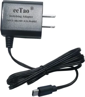 5V USBC Replacement Charger Compatible with Therabody TheraFace TF0004132 5A20 Depuffing Wand Battery DC5V USB Type C Power Supply Adapter Cable Cord