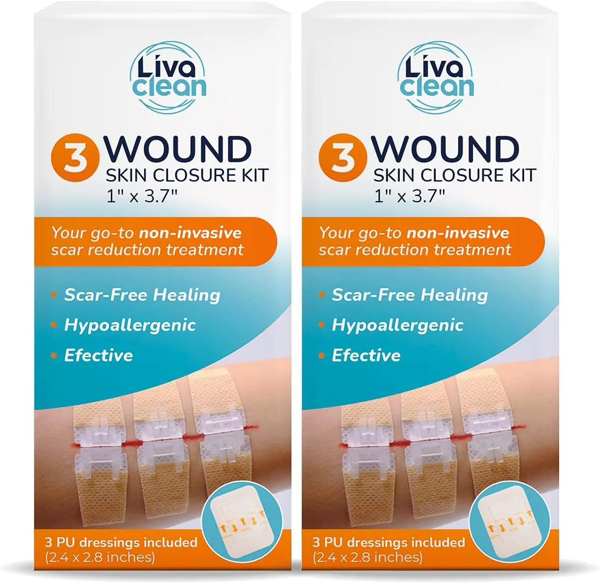 (6 CT) 1 X 3.7” Wound Closure Strips - Zip Stitch Wound Closure Kit - Butterfly Kit Device Zip Tie Skin Closuing Butterfly Bandaids Adhesive Injury-Closing Glue Steri Strips Bandages Sutures