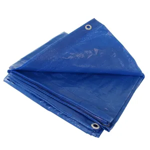 6' x 8' Blue Vinyl Tarp
