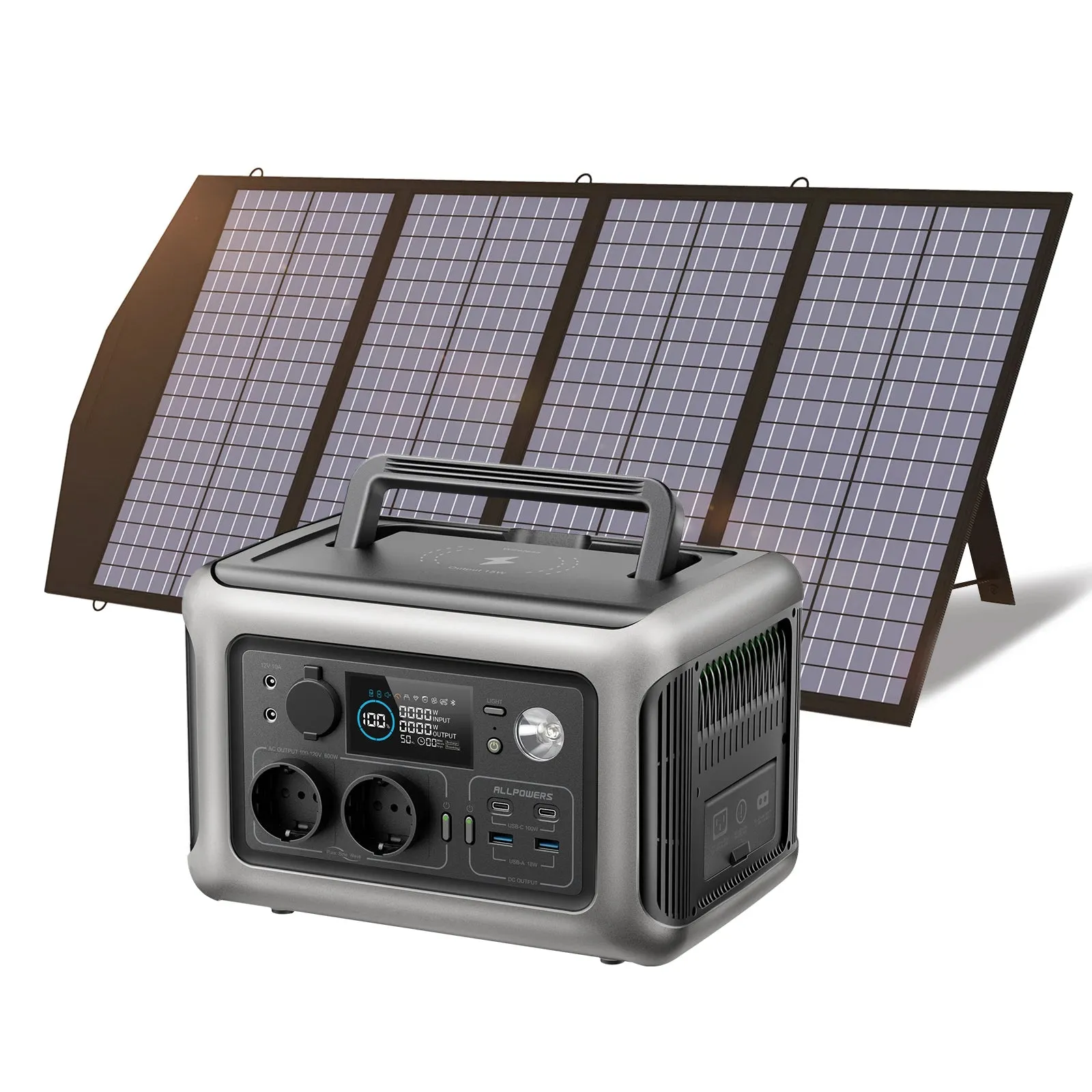600W Solar Generator Panel 299Wh Portable Power Station For Camping