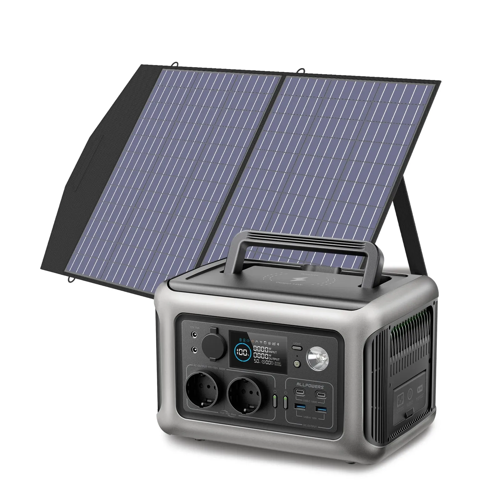 600W Solar Generator Panel 299Wh Portable Power Station For Camping