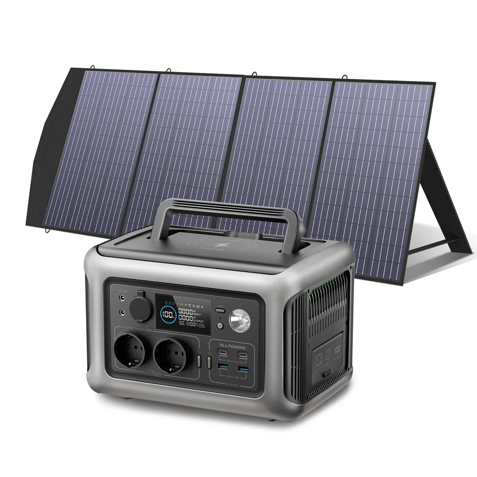 600W Solar Generator Panel 299Wh Portable Power Station For Camping