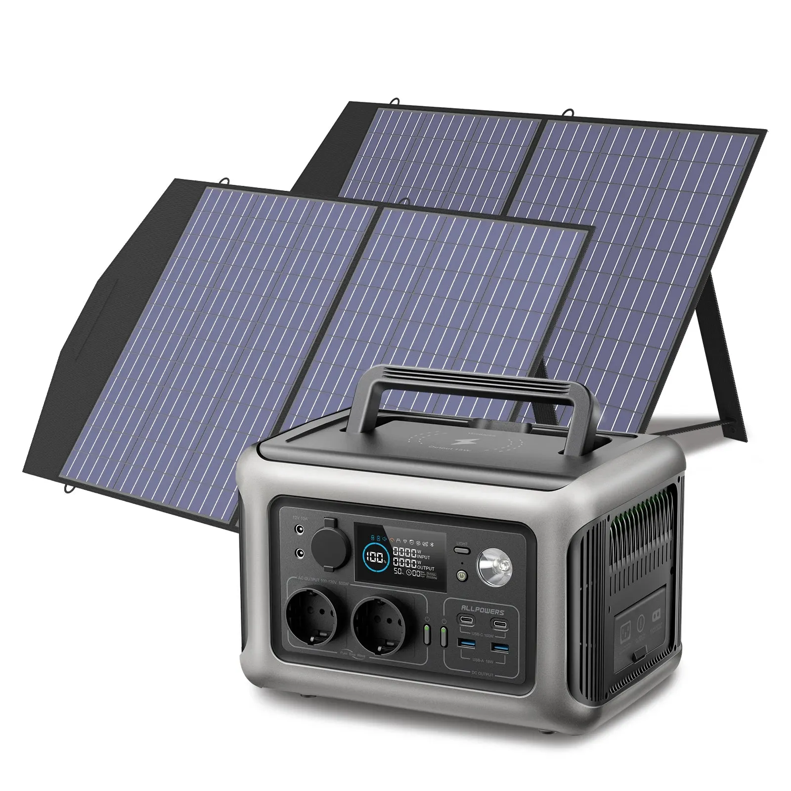 600W Solar Generator Panel 299Wh Portable Power Station For Camping