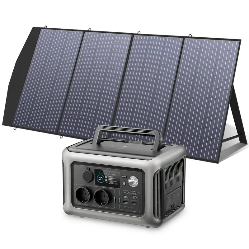 600W Solar Generator Panel 299Wh Portable Power Station For Camping