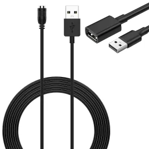 [6.5FT] Compatible for casio protrek wsd-f30 Smart Watch Extended Cable Charger and WSD-F10,WSD-F20, WSD-F30,pro-Trek F21 Charger (1charger 1cable)