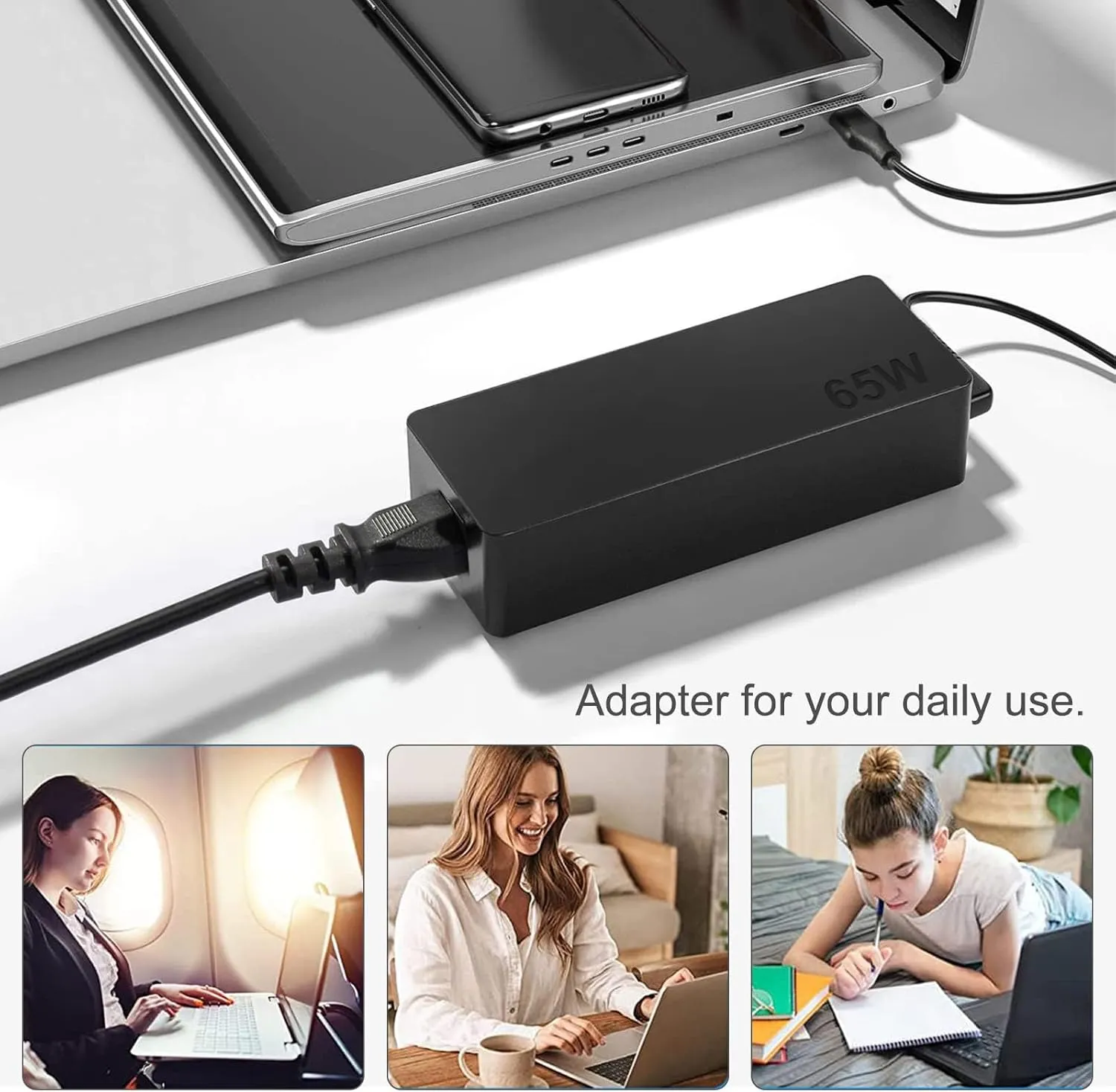 65W USB C Charger for Lenovo Thinkpad/Yoga/Chromebook Laptop Computer 65W 45W USB C Fast Power Adapter