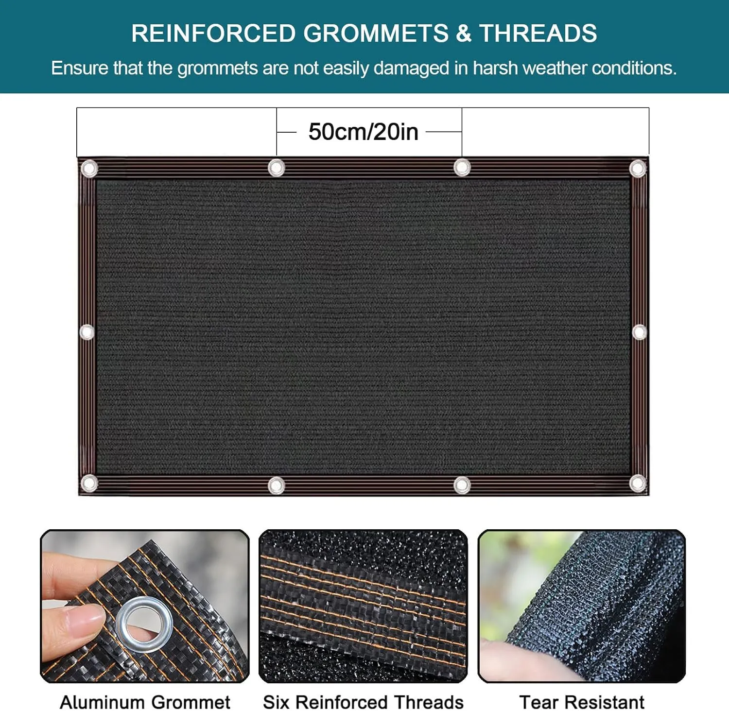 6.5x39ft 90% Shade Cloth, Chicken Coop Shade Cover,Sturdy Sunblock Mesh Tarp with Grommets for Patio Plants Greenhouse Kennel Porch Pergola Sun Protection Neting Cover