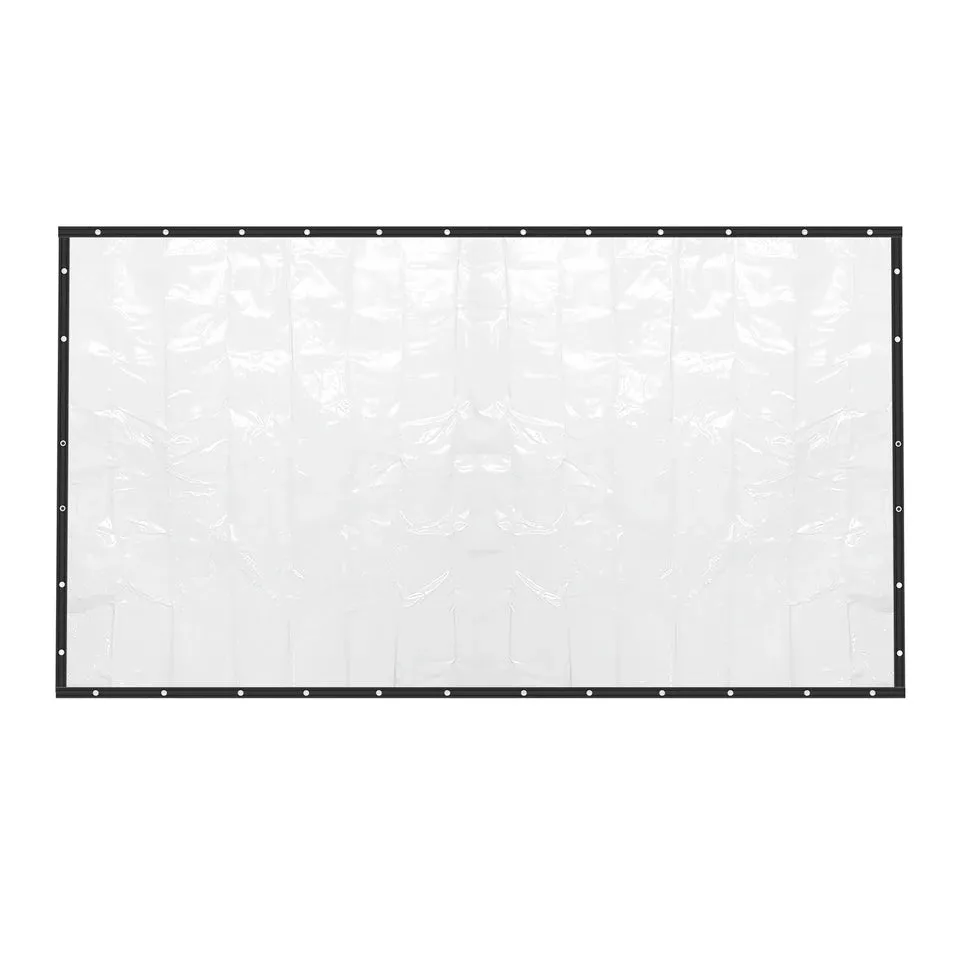 8 * 16ft Rainproof Tarpaulin Outdoor Clear Curtain 0.5mm Thickness Clear PVC Tarpaulin Cloth Waterproof Clear Awning Vinyl