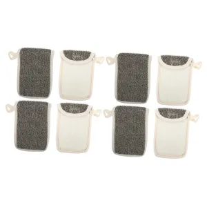 8pcs Exfoliating Soap Bag Pouch Soap Saver for Bar Hanging Accessory for Quick Drying Bubble Creation Aroma Release for Bath Shower Use