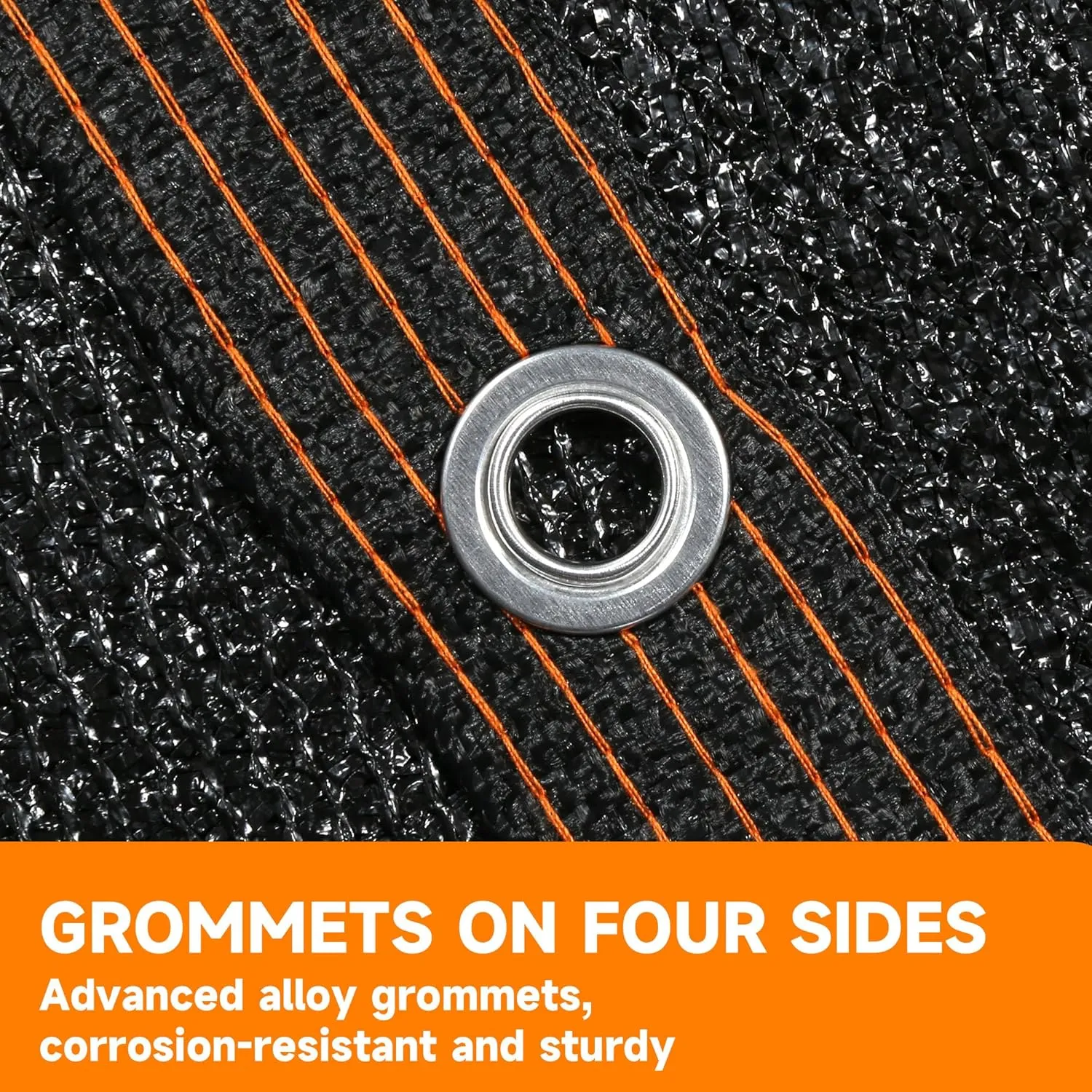 90% Shading Rate 20'x20' Black Shade Cloth,UV Resistant Durable Mesh Tarp with Grommets&Reinforced Edges, Shade Net Using for Plants Cover, Greenhouse, Dog Kennel, Patio, Chicken House