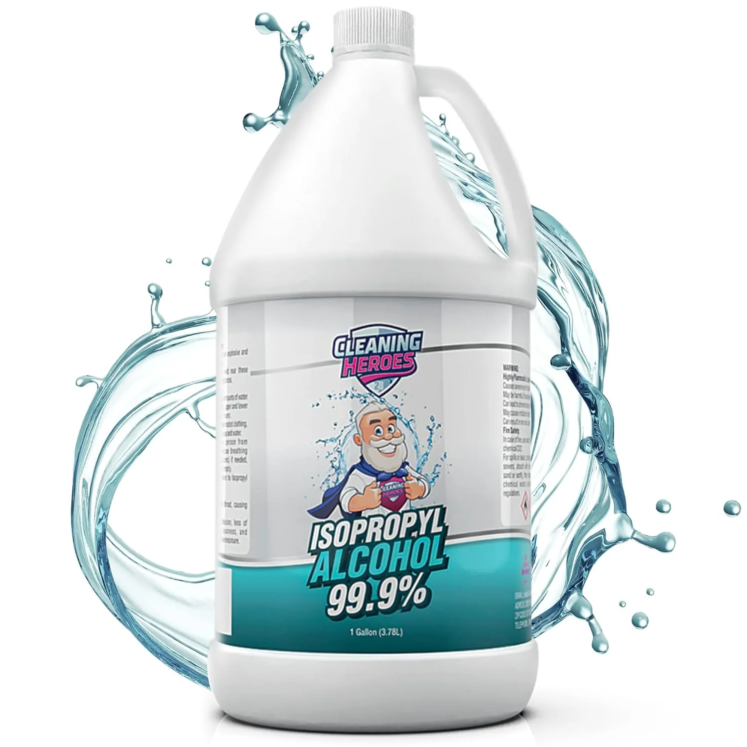 99% Isopropyl Alcohol Spray - One Gallon (Pack of 4) 32 Fl Oz Bottles - Ultimate Rubbing Alcohol Cleaner for Electronics, Wounds, and Household Use