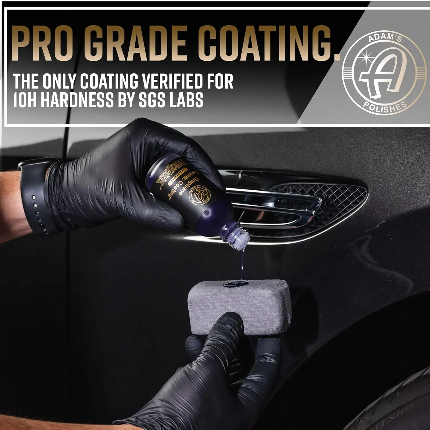 Adam's Advanced Graphene Ceramic Coating (Complete Kit) - 10H Graphene Coating for Auto Detailing, 9  Years of Car Protection & Patented UV Technology