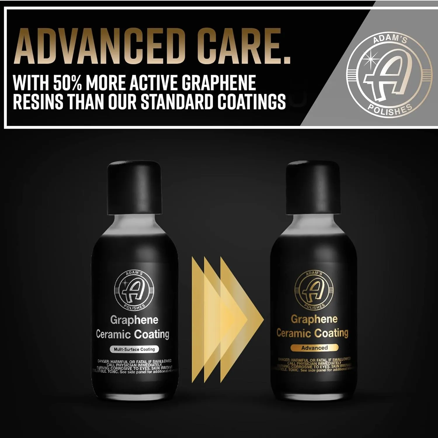 Adam's Advanced Graphene Ceramic Coating (Complete Kit) - 10H Graphene Coating for Auto Detailing, 9  Years of Car Protection & Patented UV Technology