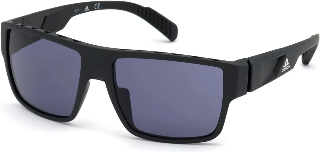 Adidas SP0006 Rectangular Sunglasses For Men   BUNDLE With Designer iWear Kit